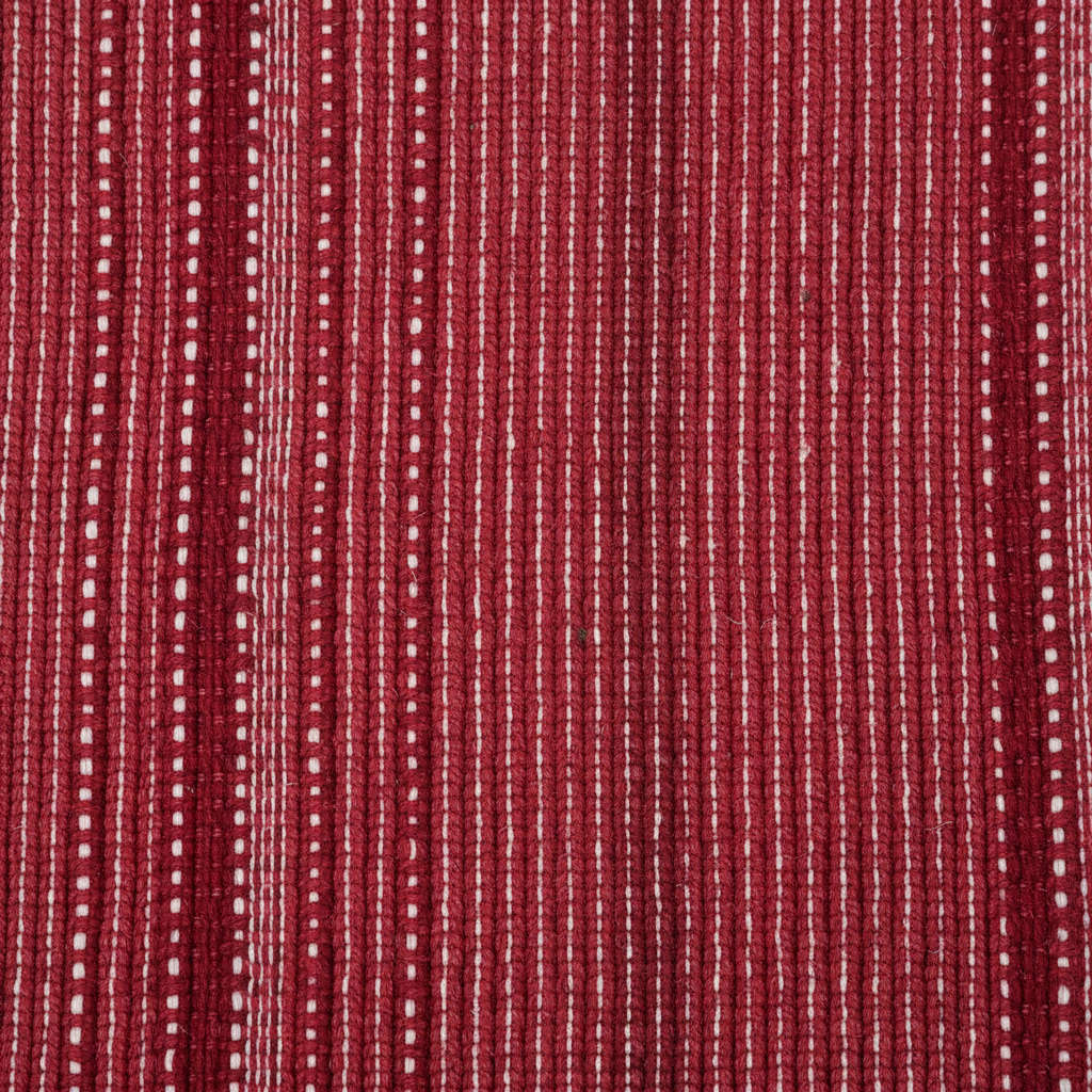 Tapete Artesanal em Malha Vermelho